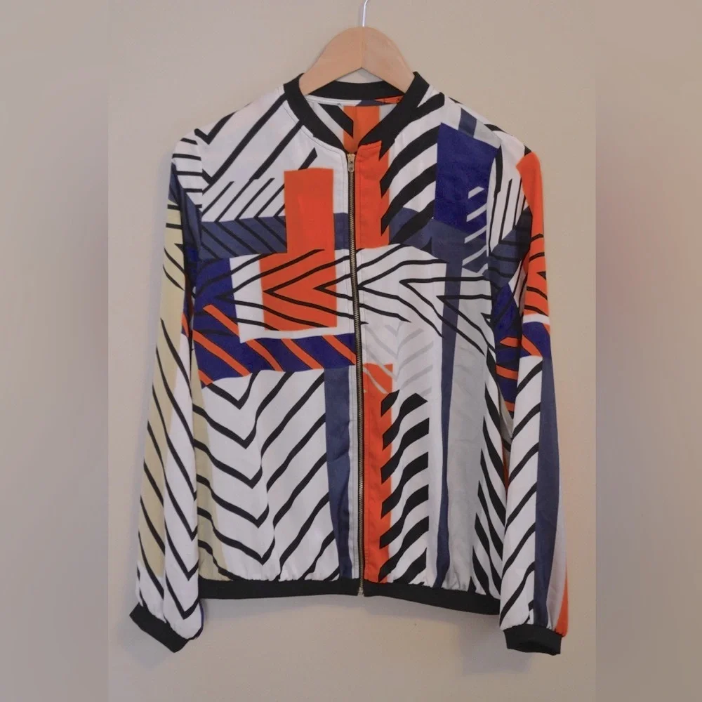 Abstract pattern bomber jacket - Picture 1 of 5